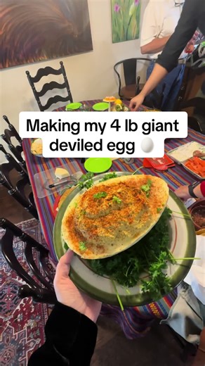 How to Make a Giant Deviled Egg at Home