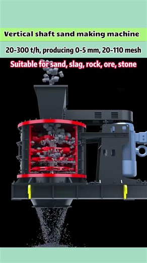 A vertical shaft sand making machine can be used for both sand making and powder grinding