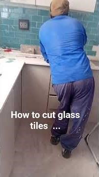 how to cut glass tiles and beautifying you home check the video
