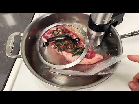 Cooking My First NY Strip Steak Using Anova's New Precision Sous Vide Cooker + Vacuum Sealer