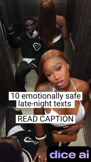 From "Hey" to Date on Instagram: "10 Emotionally Safe Late-Night Texts ‎ ‎1. “Just checking in. No expectations. Hope your night feels peaceful.” 🌙 ‎ ‎2. “You crossed my mind tonight. I hope you’re doing well.” 🤍 ‎ ‎Want to start Texting Like A Pro? 💥 ‎Comment "DICE"and I’ll send you the app high-value men use to stay sharp, smooth, and always know what to say. 🖤 @dice.ai.app ‎ ‎3. “How are you really feeling tonight?” 🌌 ‎ ‎4. “I like our conversations. They feel easy.” ✨ ‎ ‎5. “No rush to 