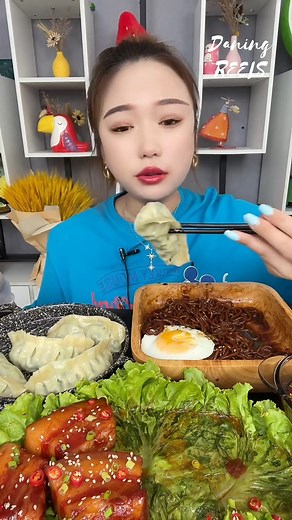 Dumplings Mukbang🥟🥟 #DaningASMR #mukbang #asmr #reels #dumplings | Daning ASMR