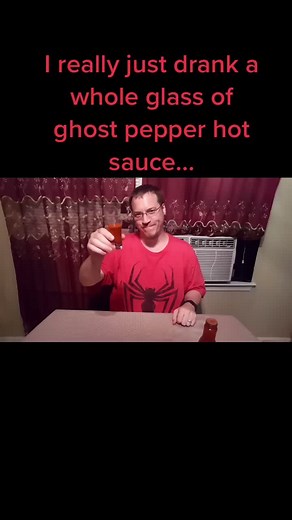 Dad literally drinks a whole glass of ghost pepper hot sauce... #DaddyOFive #daddy #fypシ