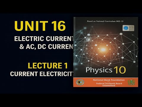 📘 Class 10 Physics | Unit 16 | Electric Current & AC, DC Current | Current Electricity | Lecture 1