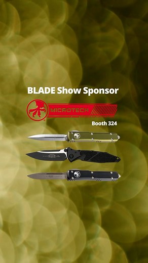 1.4K views · 20 reactions | Microtech Knives is an American company renowned for its high-quality and innovative folding, OTF and fixed-blade knives. Microtech has been at the forefront of the knife industry for nearly three decades and the company’s commitment to excellence is evident in every aspect of their products. Check them out at Booth 324 during BLADE Show Atlanta for all the latest. | Blade Show | Facebook
