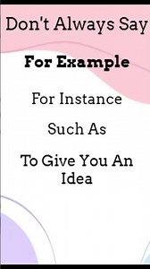 Synonym of " For Example" : IELTS Tips & Tricks #shorts #shortvideo #learnenglish