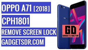 Oppo A71 CPH1801 Remove Pattern, Password, Pin Lock with Miracle