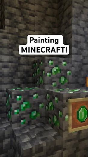 Painting the DEEPSLATE EMERALD ORE in Minecraft!