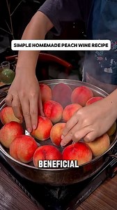 340K views · 6.4K reactions | Simple homemade peach wine recipe  | Foodie Frontier | Facebook
