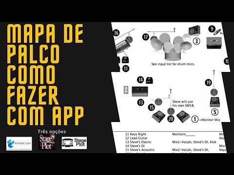 Mapa de Palco como fazer com APP - Três opções