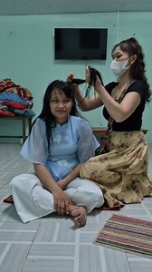Làm tóc cho Kiều #kieu | Phong Vlog