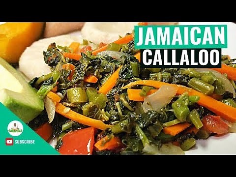 Jamaican Callaloo Recipe | Callaloo Recipe | How to cook Callaloo | Jamaican Steamed Callaloo