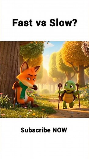 Fox and Turtle: The Race of Friendship 🦊🐢 | Pixar-Style Short Film 2025