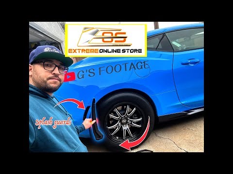 Camaro splash guards by extreme online store