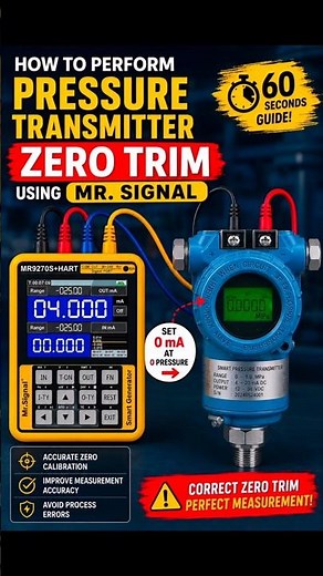 Stop Zero Errors! Learn Pressure Transmitter Zero Trim with Mr. Signal | Quick Calibration Guide.