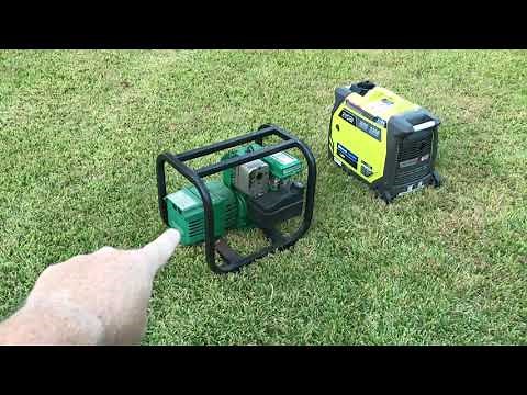 30 year old Coleman Powermate 2250 & a new Ryobi 2300 generator