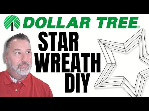 Dollar Tree Star Wreath - USA Patriotic Wreath DIY - Easy DIY