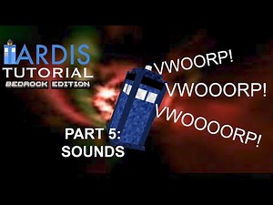 Minecraft Bedrock TARDIS Tutorial Part 5: Sounds