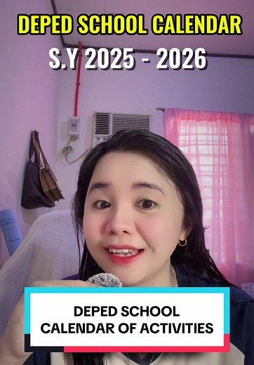 DEPED School Calendar of Activities for S.Y 2025-2026