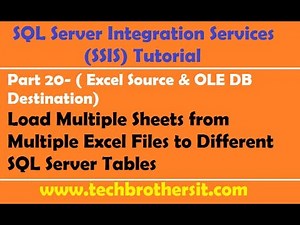 SSIS Tutorial Part 20-Load Multiple Sheets from Multiple Excel Files to Different SQL Server Tables