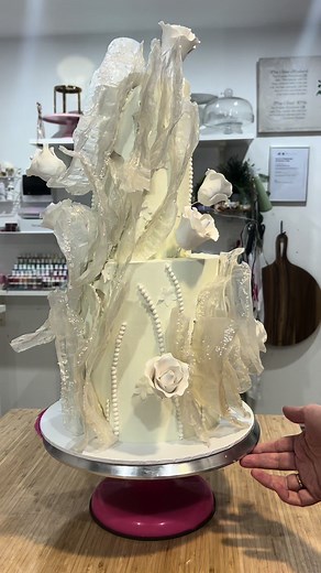 Building a White Wedding Cake Tutorial | Decorating from Start to Finish