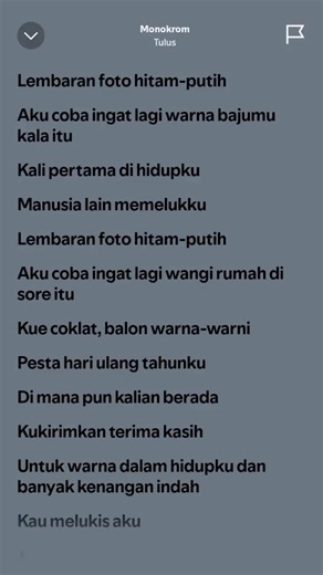 [monokrom by tulus] #galerysong #monokrom #tulus #fulllyrics