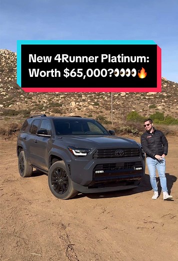The new 2025 Toyota 4Runner Platinum is the NICEST 4Runner ever, but is it worth $65k?? While this price seems pretty staggering, Toyota is doing a lot to make it worth your while, including blue leather seats that are heated and ventilated, heads-up display, heated rear seats, and the standard iForce Max System making 326 horsepower! Paired with its classic off-road capability, is this the luxurious go-anywhere SUV for you?? #toyota #toyota4runner #4runner #newtoyota4runner #reveal #carconfecti