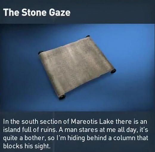 AC Origins Stone Gaze Papyrus Puzzle Solution