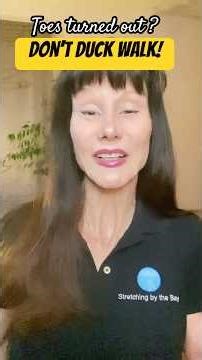 Don’t walk like a duck 🦆 (toes turned out) Fix your feet → knees → glutes!