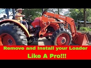 How To Remove And Install The Front Loader On a Kubota Tractor #62