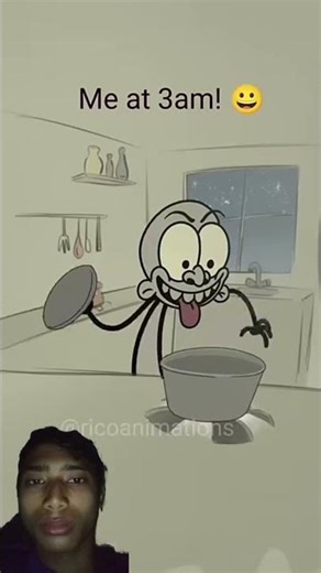 Me at 3am!🤣 (4k memes) #shorts#ricoanimation