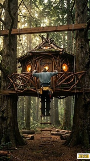 Hidden deep in the forest, a dream takes shape 🌿✨