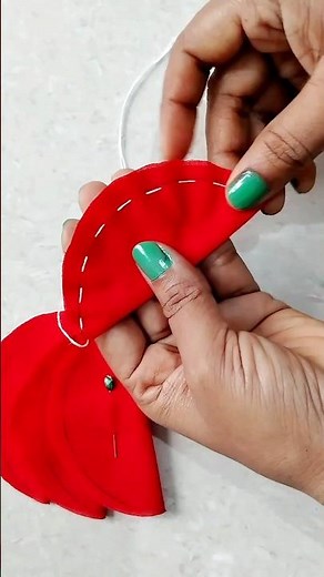 Cloth flower making easy | Amazing Art With Fabric #sewing #handmade #diyflower
