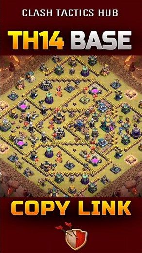 Town Hall 14 Best Cwl Base Layout! #shorts