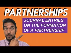 Partnerships | Journal Entries | Formation of a Partnership | CSEC PoA