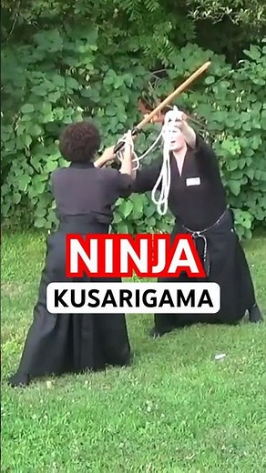 How To Do NINJUTSU Kusarigama FIGHTING Techniques #Shorts