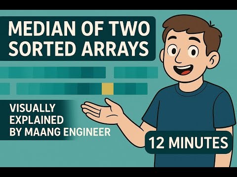 Best Explanation for the Median of Two Sorted Arrays Problem | Step-by-Step Visual Explaination