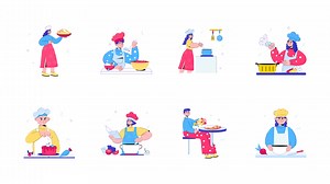 Animated Cooking Illustrations