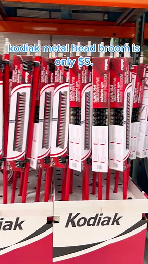 Kodiak metal head broom is only $5. #cleaning #backyard #stone #dirty #costcosecretdeals #brick