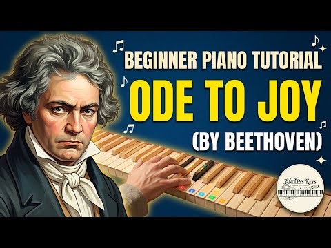 Ode To Joy - Beethoven | Beginner Piano Tutorial | Classic Song #piano #pianotutorial #beethoven