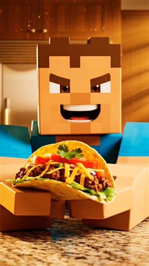 Steve’s Secret Taco Recipe… 🌮 #minecraft #food