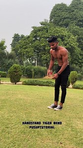 10K views · 601 reactions | Handstand Tiger Bend Push-up Tutorial  #junedfitness #tutorial #calisthenics | Juned Parkour | Facebook