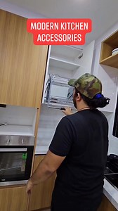 Modern Kitchen accessories - Pulldown Dish basket #TeamDTD #DTDDesignStudio #gawangDTDyern #kitchenaccessories #modularcabinet #ModularCabinetPH #Bosch18vBattery | DTD Design Studio Modular and Interior Fit-Out