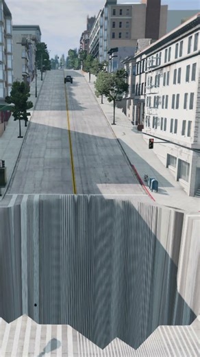 Cars & Buses vs Massive Pit - BeamNG.Drive