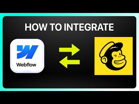 How To Integrate Webflow With Mailchimp 2026! Tutorial