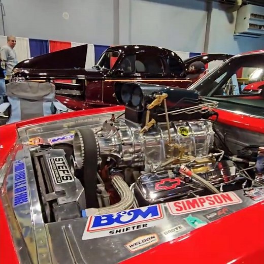 Blown 1971 Chevy Vega Pro Street at Grand National Roadster Show February 5, 2026