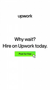 383K views | You’re almost there. Tap the quick link to finish posting, find a match, and get moving. | Upwork | Facebook