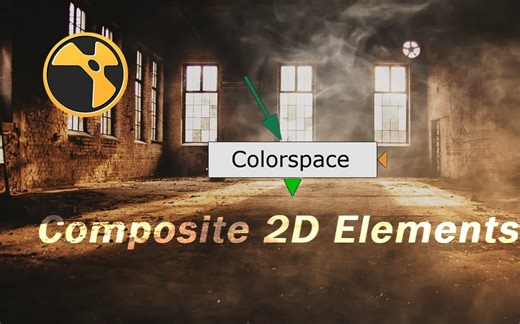 Nuke教程：如何在 Nuke 中使用 Colorspace 节点合成 2D 元素（附Nuke工程和项目文件）