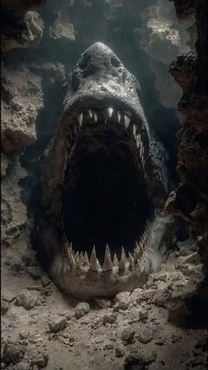 Gigantic Shark Jaw Discovered Inside a Cave 10,000 Feet Above Sea Level