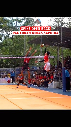 Spike open back Dimas Saputra #volleyballvideo #shortvideo